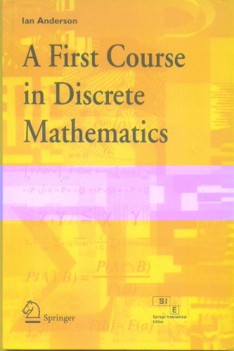 9788184890129: A First Course in Discrete Mathematics [Paperback]