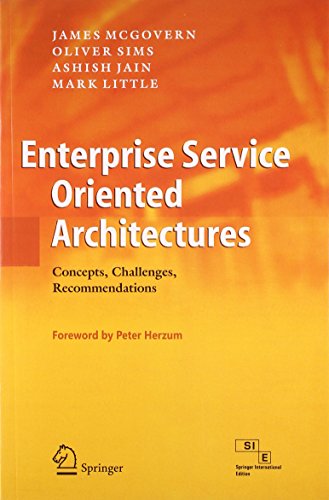 Imagen de archivo de Enterprise Service Oriented Architectures a la venta por Majestic Books