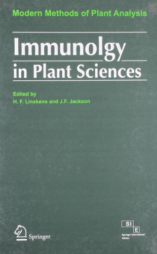 Imagen de archivo de IMMUNOLGY IN PLANT SCIENCES (PART OF MODERN METHODS OF PLANT ANALYSIS SERIES) a la venta por SMASS Sellers