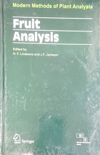 Imagen de archivo de Fruit Analysis (Part of Modern Methods of Plant Analysis Series) a la venta por dsmbooks