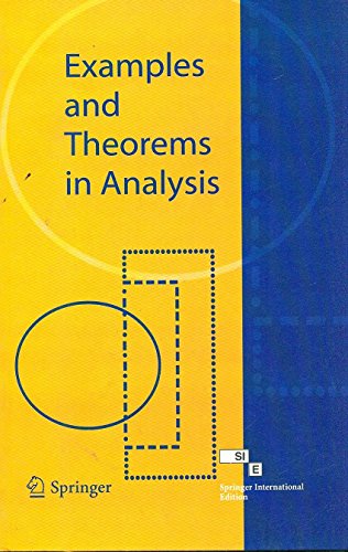 9788184893601: Examples and Theorems in Analysis