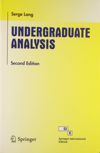 9788184896282: Undergraduate Analysis, 2/e
