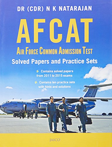 Imagen de archivo de AFCAT: Air Force Common Admission Test Solved Papers and Practice Sets a la venta por Books in my Basket