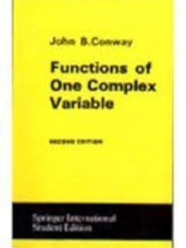 Imagen de archivo de Functions of One Complex Variable a la venta por Majestic Books