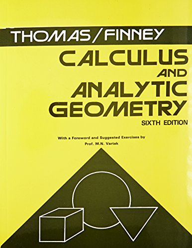 Stock image for Calculus and Analytic Geometry for sale by Wonder Book