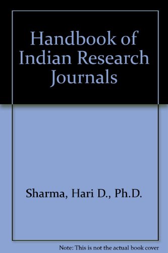 Stock image for Handbook of Indian Research Journals (An Annotated Guide) for sale by Books Puddle