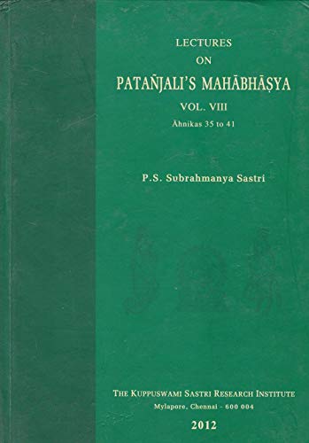 Imagen de archivo de Lectures on Patanjali Mahabhasya (HB) (Vol. 8) a la venta por Books Puddle