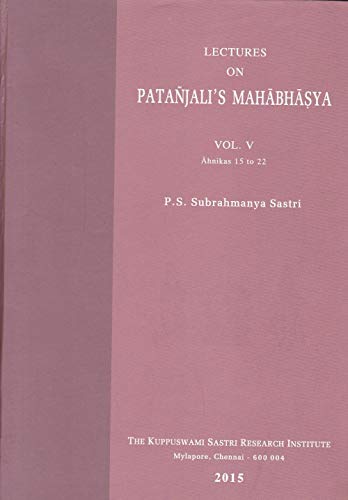 Beispielbild fr Lectures on Patanjali Mahabhasya (HB) (Vol. 5) zum Verkauf von Books Puddle