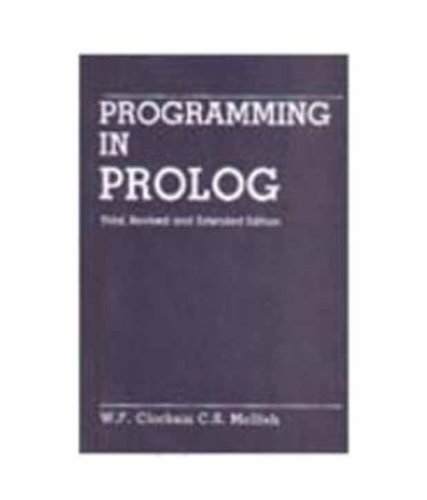 9788185198156: Programming In Prolog