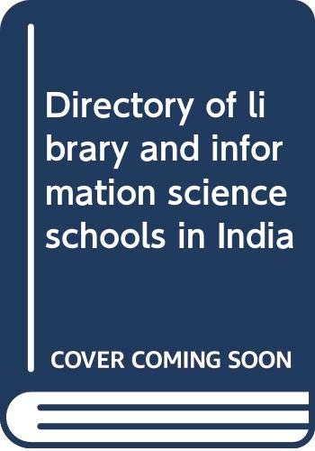 Beispielbild fr Directory of Library and Information Science Schools in India zum Verkauf von Majestic Books
