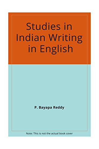 Imagen de archivo de Studies in Indian Writing in English a la venta por Books Puddle