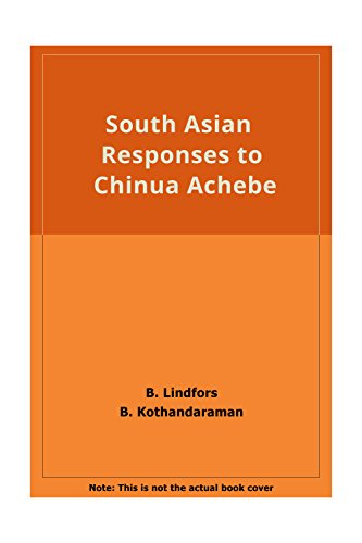 Imagen de archivo de South Asian Responses to Chinua Achebe a la venta por Books Puddle