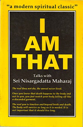 9788185300535: I am That: Talks with Sri Nisargadatta Maharaj