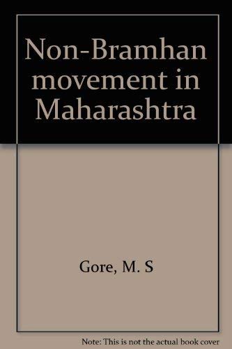 Stock image for Non-Bramhan movement in Maharashtra for sale by Cotswold Internet Books