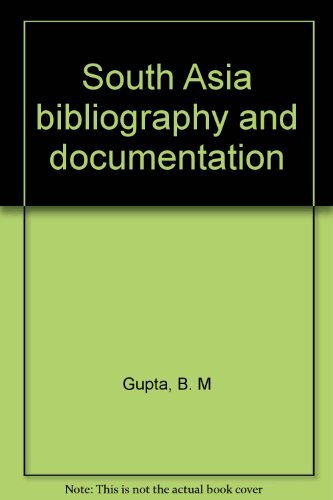 Stock image for South Asia Bibliography and Documentation for sale by Books Puddle