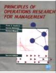 9788185386720: Principles Of Operations Research For Management