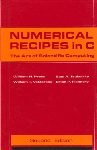 Imagen de archivo de Numerical Recipes in C: The Art of Scientific Computing a la venta por BookHolders