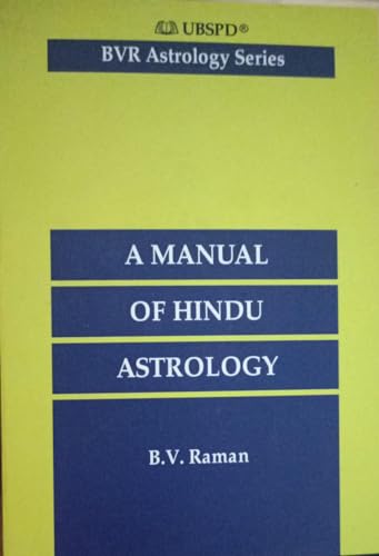 Imagen de archivo de A Manual of Hindu Astrology a la venta por Books Puddle