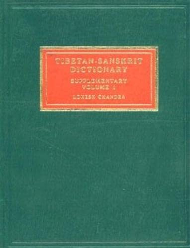 Beispielbild fr Tibetan-Sanskrit Dictionary (Supplementary Volumes): Vol. I zum Verkauf von Vedams eBooks (P) Ltd