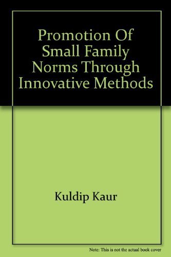 Stock image for Promotion of small family norms through innovative methods for sale by dsmbooks