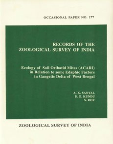 Stock image for Ecology of soil oribatid mites (ACARI) in relation to some edaphic factors in Gangetic Delta of West Bengal for sale by Katsumi-san Co.