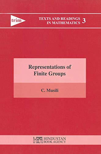 9788185931029: Representations of Finite Groups (Texts and Readings in Mathematics)