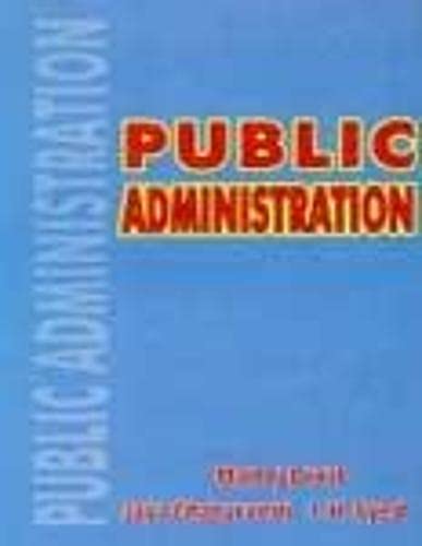 9788185936635: Public Administration