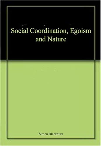 9788185952314: Social Coordination, Egoism, and Nature: Radhakrishnan Memorial Lecture 1995.