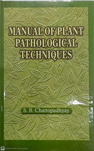 Stock image for MANUAL OF PLANT PATHOLOGICAL TECHNIQUES for sale by dsmbooks