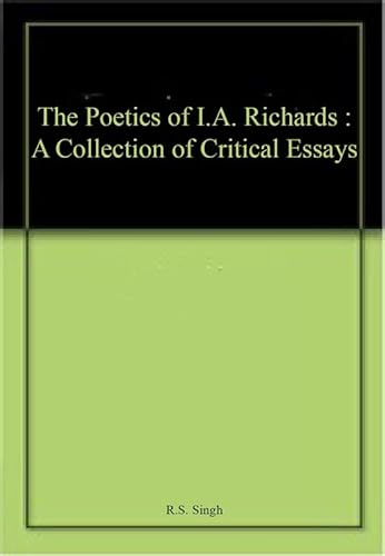 Stock image for The Poetics of I.A. Richards for sale by Books Puddle