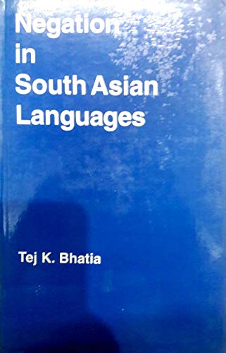 Stock image for Negation in South Asian languages for sale by dsmbooks