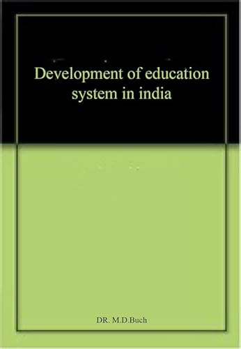 Stock image for Development of Education System in India for sale by Books Puddle
