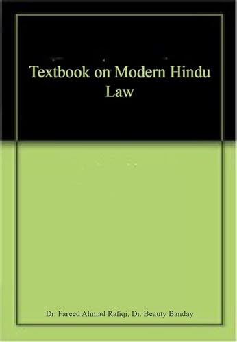 Stock image for A Text Book on Modern Hindu Law for sale by Books Puddle