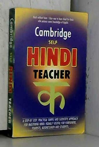 Stock image for Cambridge Self Hindi Teacher for sale by ThriftBooks-Dallas