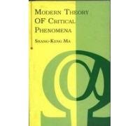 9788187169864: Modern Theory Of Critical Phenomena