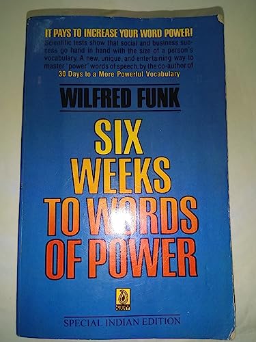 9788187572169: Six Weeks to Words of Power