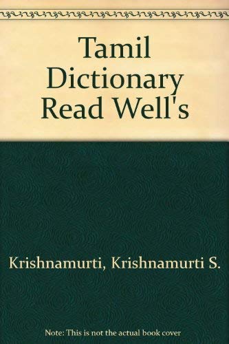 9788187782230: Tamil Dictionary Read Well's