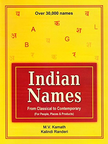 9788188131006: Indian names: From classical to contemporary, for people, places & products by