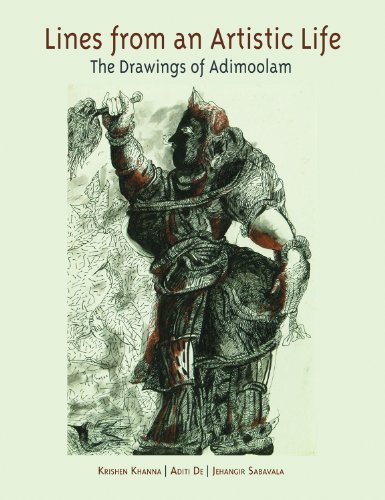 9788188204946: Lines from an Artistic Life the Drawings of Adimoolam