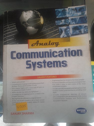 Stock image for Analog Communication Systems for sale by dsmbooks