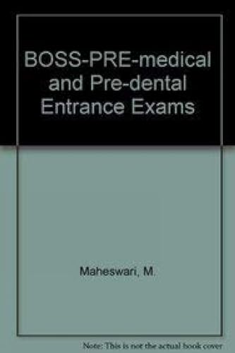9788188867325: BOSS-PRE-medical and Pre-dental Entrance Exams