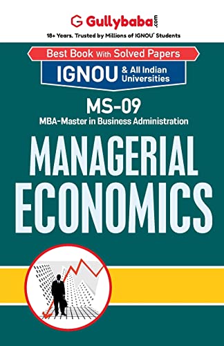 Beispielbild fr Managerial Economics (MS-09) zum Verkauf von Books Puddle