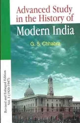 Beispielbild fr Advanced Study in the History of Modern India zum Verkauf von Blackwell's