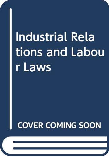 Stock image for Industrial Relations and Labour Laws for sale by Majestic Books
