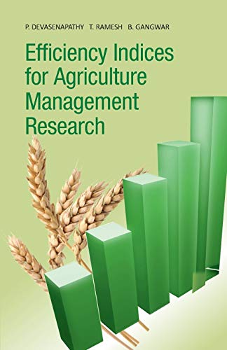 Beispielbild fr Efficiency Indices for Agriculture Management Research zum Verkauf von Books Puddle