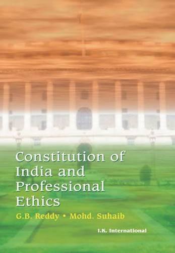 Stock image for Constitution of India and Professional Ethics for sale by PBShop.store US
