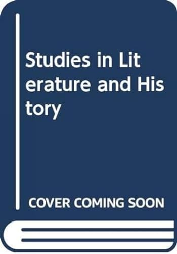 Stock image for Studies in Literature and History for sale by Blackwell's