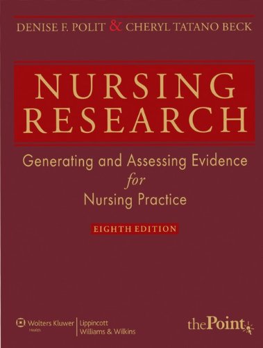 9788189960315: Nursing Research 8/e