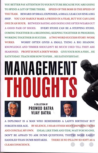 Stock image for Management Thoughts: A Collection for sale by Basement Seller 101