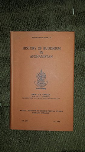 Beispielbild fr History of Buddhism in Afghanistan . zum Verkauf von Ganymed - Wissenschaftliches Antiquariat